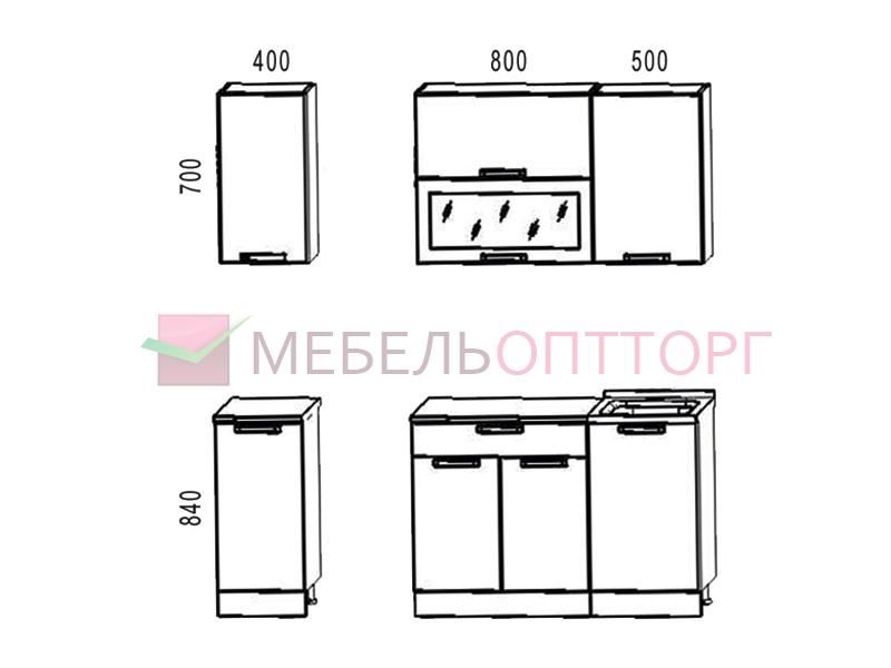 маленький кухонный гарнитур